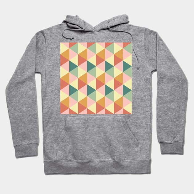 Geometric Triangle Pattern Hoodie by Patternos